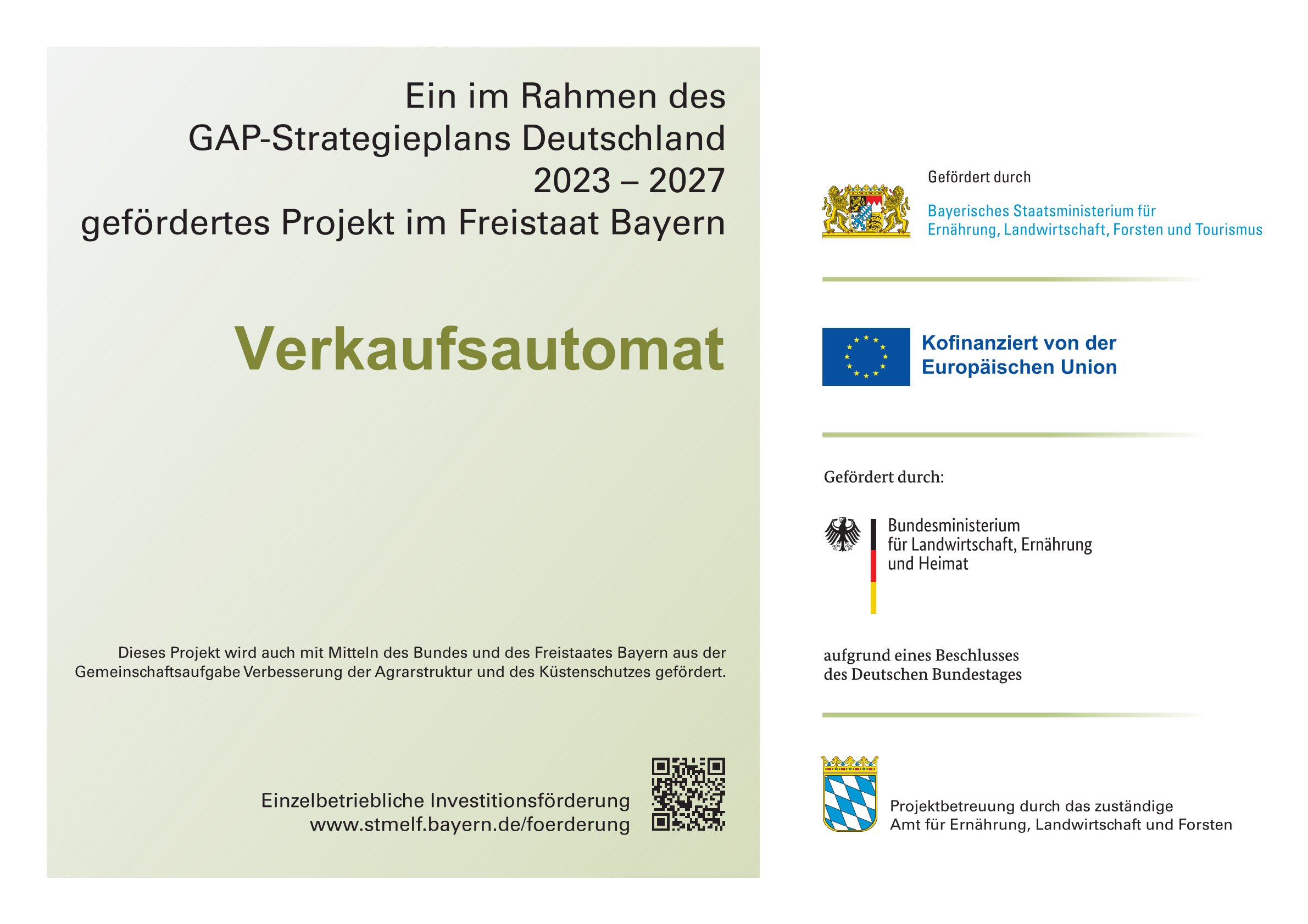Förderung Verkaufsautomat